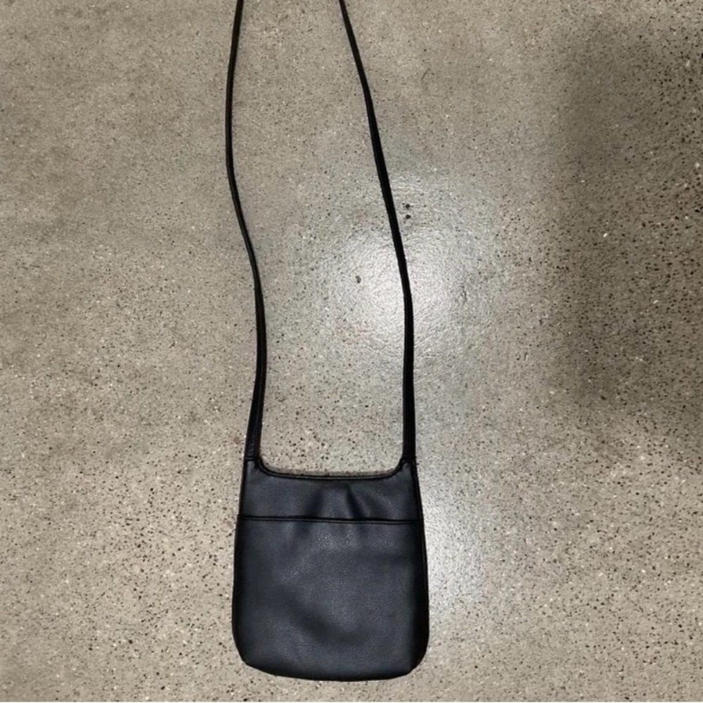 FOSSIL Vintage Elegant Black Patchwork Crossbody … - image 2